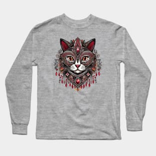 Regal Feline Aura Long Sleeve T-Shirt